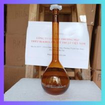 Bình định mức nâu 500ml nút nhựa, Hãng Onelab