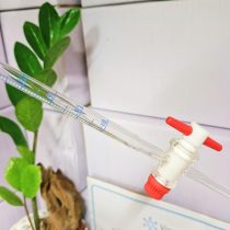 Buret thủy tinh trắng 10ml/ 25ml/ 50ml/ 100ml, khóa nhựa PTFE, hãng Biohall Germany/ Đức