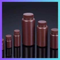 Chai nhựa nâu HDPE miệng rộng 2000ml