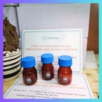 Chai thủy tinh trung tính nâu nắp vặn xanh 100ml, Hãng Biohall Germany/ Đức