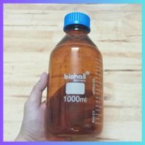 Chai trung tính nâu nắp vặn xanh 1000ml, Hãng Biohall Germany/ Đức